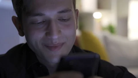 Writing and texting on mobile phone screen. Stock Footage 220153216