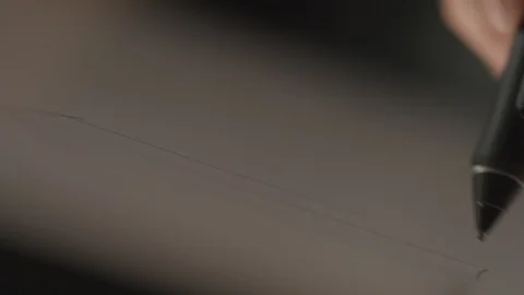 Writing with apple pencil on ipad, Stock Footage 124232547