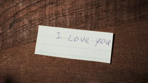 Writing with ballpoint pen and erasing. "I hate you". Video stock 301998606