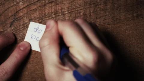 Writing with ballpoint pen "do you wanna be my date te prom"? Stock Footage 301999520
