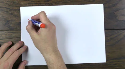 Writing be happy Stock Footage 24898994