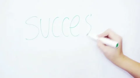 Writing on the board Stock Footage 20430351