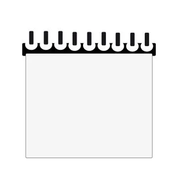 Writing book on white background Stock Illustration