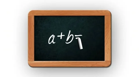 Writing in chalk on a blackboard Stock Footage 10720707