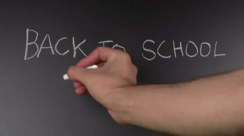 Writing on chalkboard MATH - HD Stock Footage 5299388