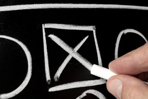 Writing on chalkboard Stock Photos