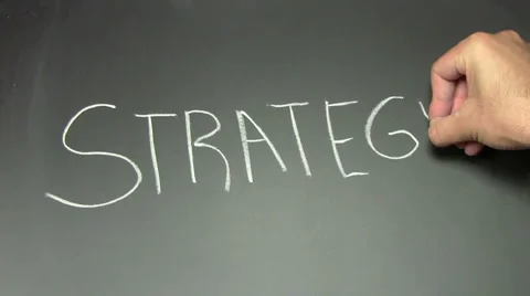 Writing on chalkboard STRATEGY - HD Stock-Footage 5314783