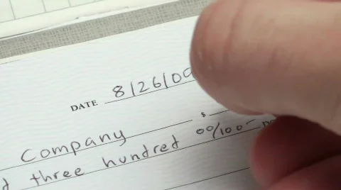 Writing check - HD  스톡 동영상 505029