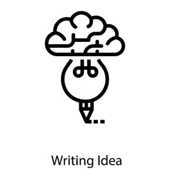 Writing Creative Idea Stock Illustration