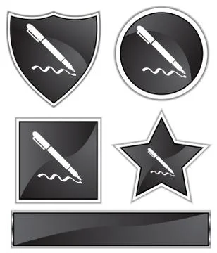 Writing device Stock Illustration