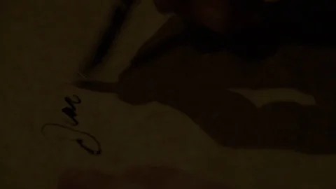 Writing in a diary Stock Footage 101110090