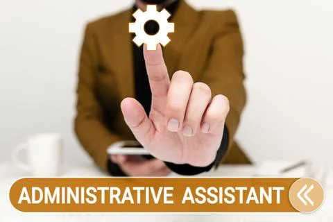Writing displaying text Administrative Assistant. Internet Concept Stock Photos