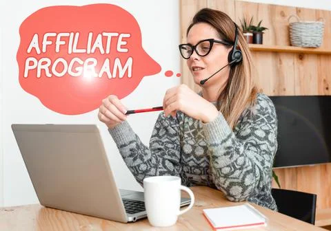 Writing displaying text Affiliate Program. Business showcase Automated platform Stock Photos