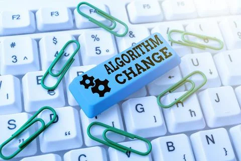 Writing displaying text Algorithm Change. Business approach change in procedure Stock Photos