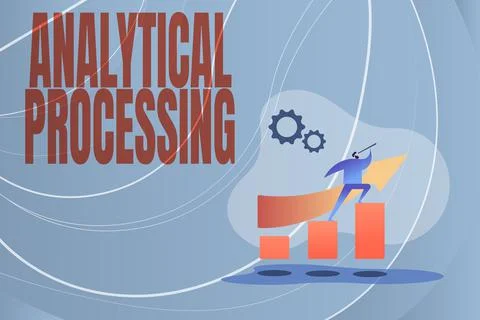 Writing displaying text Analytical Processing. Internet Concept easily View Stock Illustration