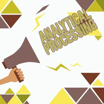 Writing displaying text Analytical Processing. Concept meaning easily View Write イラスト素材