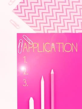 Writing displaying text Application. Internet Concept an order for something Foto stock