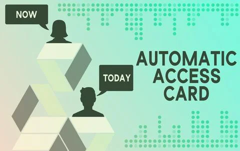 Writing displaying text Automatic Access Card. Business concept used to control Ilustración de archivo