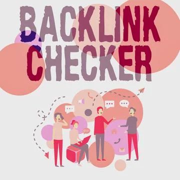 Writing displaying text Backlink Checker. Conceptual photo Find your competitors イラスト素材