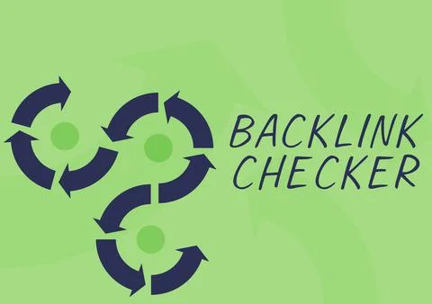 Writing displaying text Backlink CheckerFind your competitors most valuable ones Stock Illustration