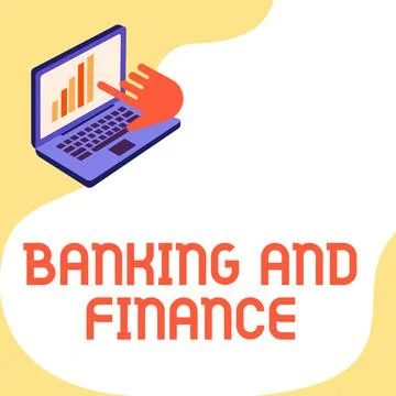 Writing displaying text Banking And Finance. Business overview financial and 스톡 일러스트