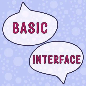 Writing displaying text Basic Interface. Internet Concept boundary across which 스톡 일러스트