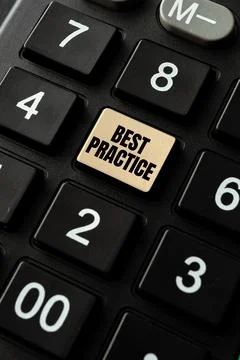 Writing displaying text Best Practice. Word for Method Systematic Touchstone Fotos de archivo