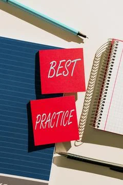 Writing displaying text Best Practice. Business idea Method Systematic Fotos Stock