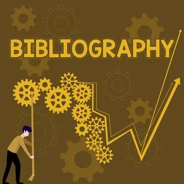 Writing displaying text Bibliography. Conceptual photo a list of writings 库存插图
