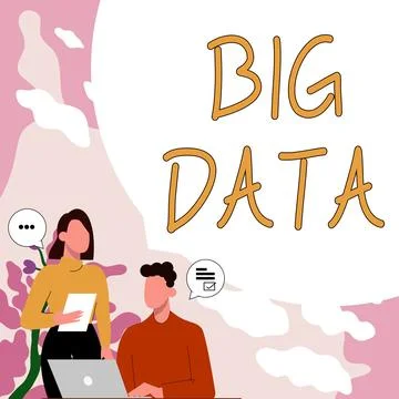 Writing displaying text Big Data. Business concept sets that so complex that 스톡 일러스트