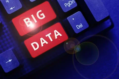 Writing displaying text Big Data. Word for sets that so complex that traditional Stock Photos