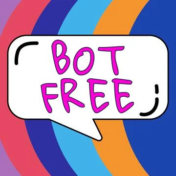 Writing displaying text Bot Free. Business approach a computer program that 스톡 일러스트