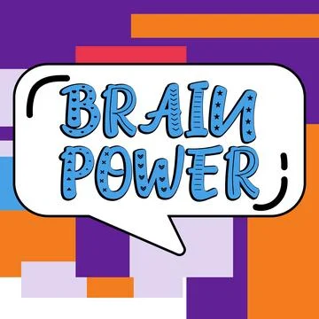Writing displaying text Brain Power. Word Written on Ability to comprehend To イラスト素材