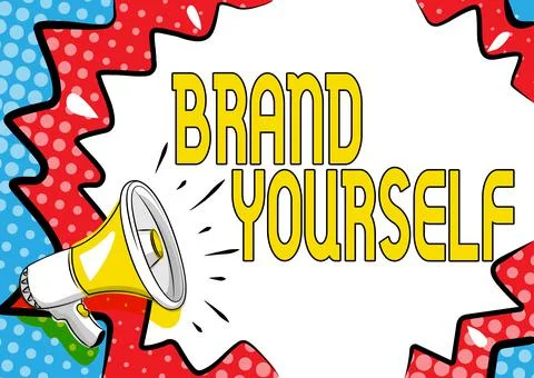 Writing displaying text Brand Yourself. Business concept Develop a unique Stockillustratie