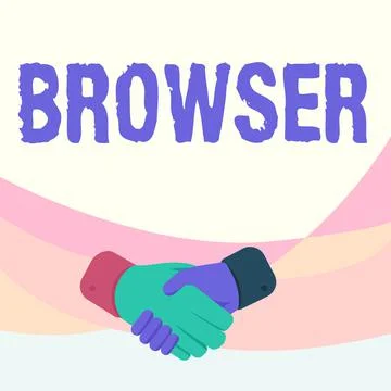 Writing displaying text Browser. Business idea Computer program Graphical user 스톡 일러스트