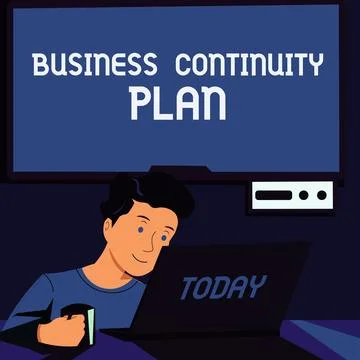 Writing displaying text Business Continuity Plan. Word Written on creating Stock Illustration