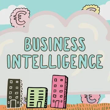Writing displaying text Business Intelligence. Business approach Best Practice イラスト素材