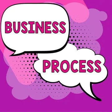 Writing displaying text Business Process. Business showcase discussion in a 스톡 일러스트