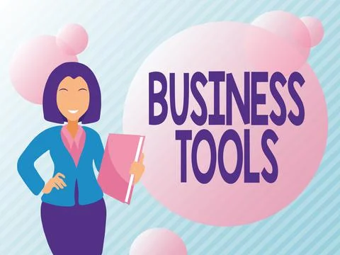 Writing displaying text Business Tools. Word Written on Marketing Methodologies Ilustração Stock