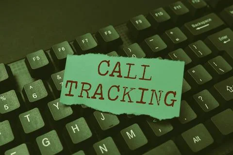 Writing displaying text Call Tracking. Business showcase Organic search engine Stock Photos