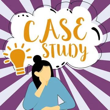 Writing displaying text Case Study. Conceptual photo A subject matter to be Illustrazione stock