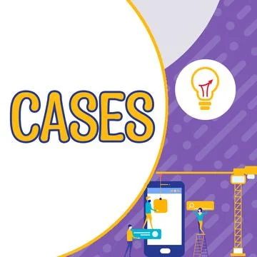 Writing displaying text Cases. Concept meaning Electronic Devices safety cover Stock Illustration