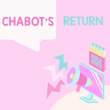 Writing displaying text Chabot S Return. Internet Concept the come back of Stock Illustration