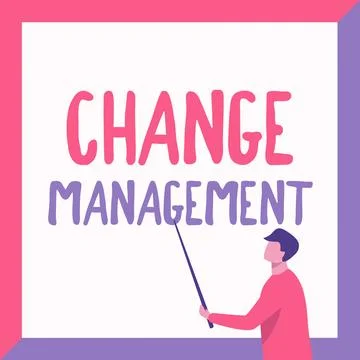 Writing displaying text Change Management. Business idea Replacement of Stockillustratie