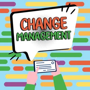 Writing displaying text Change Management. Business approach Replacement of Stock Illustration