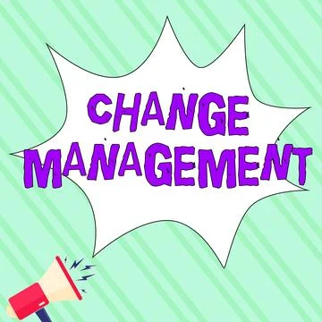 Writing displaying text Change Management. Business approach Replacement of Stock Illustration