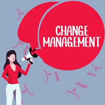 Writing displaying text Change Management. Internet Concept Replacement of Stock Illustration
