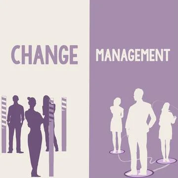 Writing displaying text Change ManagementReplacement of leadership in an イラスト素材