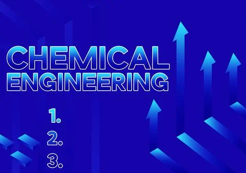 Writing displaying text Chemical Engineering. Internet Concept developing things Illustrazione stock