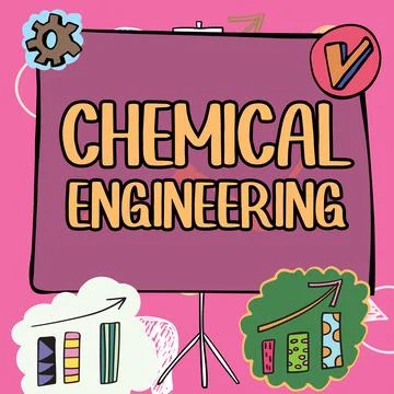Writing displaying text Chemical Engineering. Internet Concept developing things Illustrazione stock